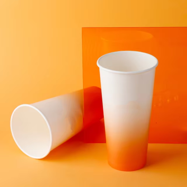 環境に優しいシングルシェイプドリンクウェア、二重PE層、使い捨て16オンス、カスタムプリントの冷たいソーダドリンクペーパーカップ