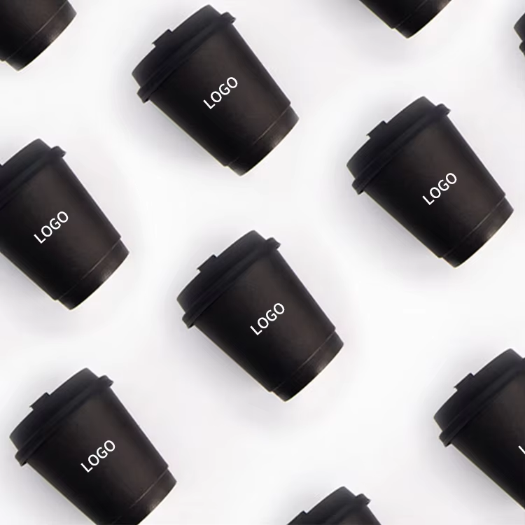 أكواب ورقية مزدوجة الجدران صديقة للبيئة قابلة لإعادة التدوير والتحلل البيولوجي بطباعة شعار مخصص، 4 أونصة، 8 أونصة، 10 أونصة، 12 أونصة، 14 أونصة، 16 أونصة، 20 أونصة