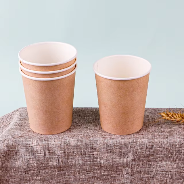 ‌Compostable PLA-coated paper cup‌