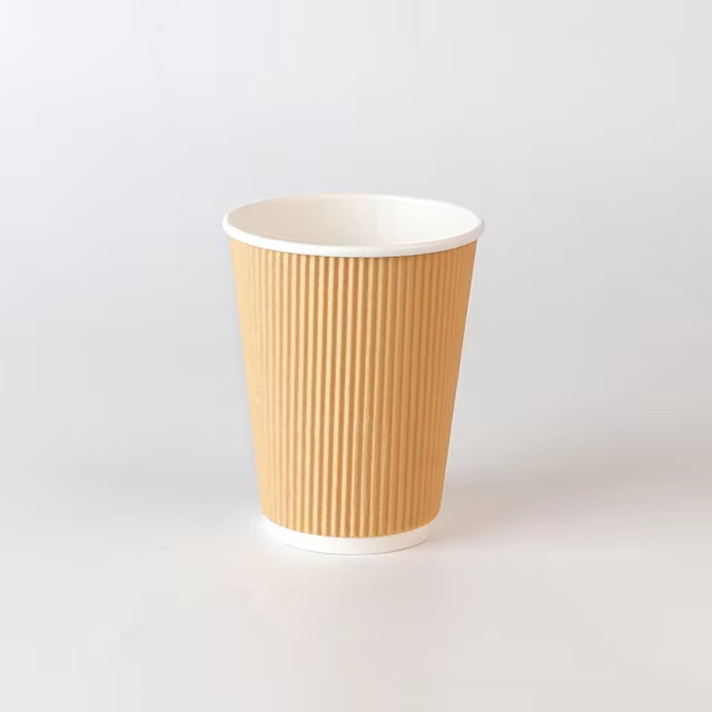 4オンス 8オンス 12オンス 16オンス カスタマイズデザイン ドリンクカップ 使い捨てプリント紙カップ リップル壁紙 蓋付きコーヒーカップ