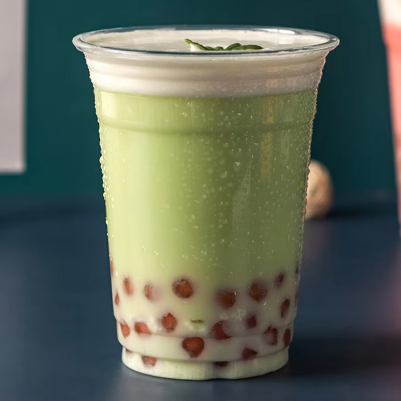 Gobelet jetable en plastique PET avec logo personnalisé, 12 oz, 16 oz, 22 oz, pour thé, café, jus, gobelet en PP transparent avec couvercle