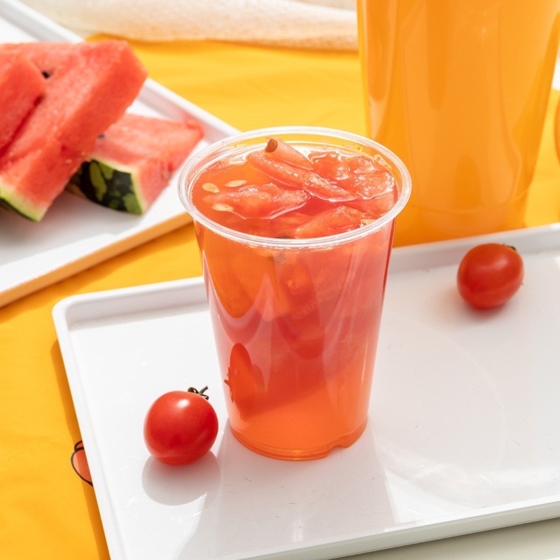 Gobelets jetables en plastique PET pour thé Boba