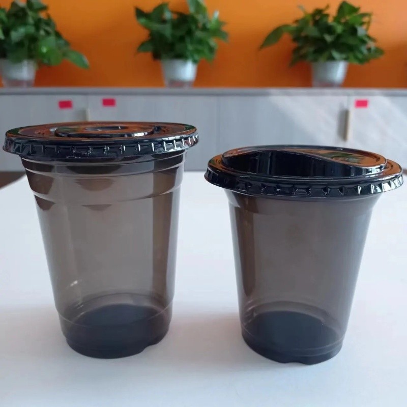 Gobelets jetables en plastique PET pour thé Boba