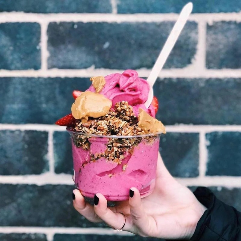 Bol d'açaï en plastique PET avec couvercle (8 oz, 12 oz, 16 oz, 24 oz, 32 oz)