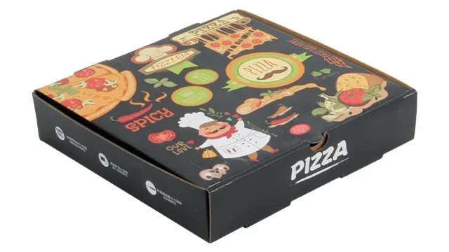 7 to 12 inch customize printing corrugated food paper box take away food container box