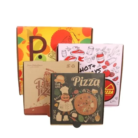 Boîte en carton ondulé pour aliments à emporter avec impression personnalisée de 7 à 12 pouces
