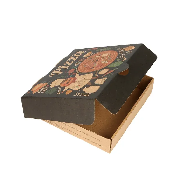 7 to 12 inch customize printing corrugated food paper box take away food container box