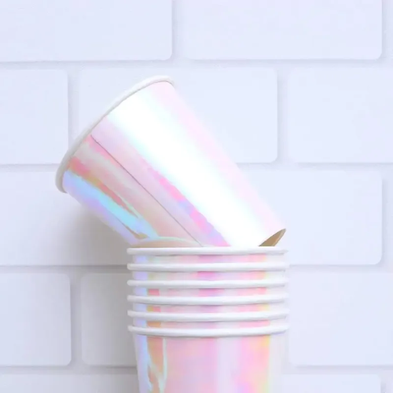 नई डिजाइन डिस्पोजेबल थोक पुनर्नवीनीकरण कस्टम लोगो उभरा कागज कप lids के साथ