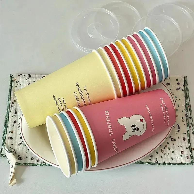 wholesale high quality embossed paper cup with logo in cheap price