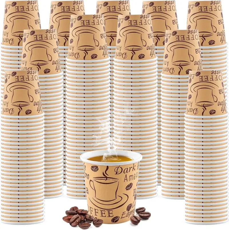 Small Coffee Cup Double Wall Paper Cups for Hot Drinks