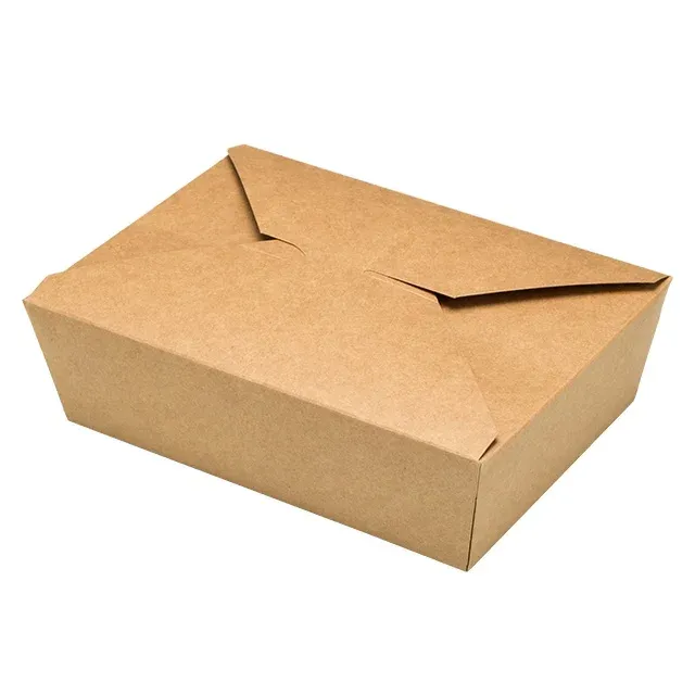 Eco friendly custom take out different size paper craft food to go boxes