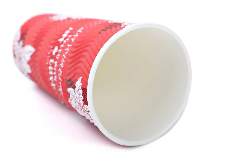 XYJ manufacturer ripple wall custom printed hot drinking 4oz 10oz disposable paper cup
