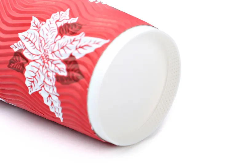 XYJ manufacturer ripple wall custom printed hot drinking 4oz 10oz disposable paper cup