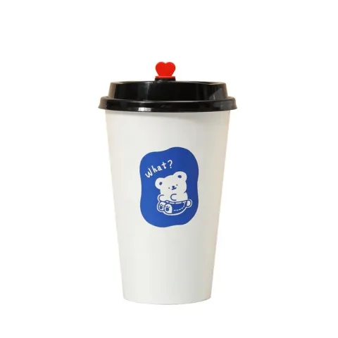 Disposable Double Wall Custom Logo Printed Paper Cups Plastic Free Tea Cups