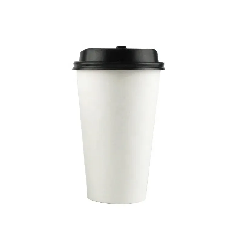 Disposable Double Wall Custom Logo Printed Paper Cups Plastic Free Tea Cups