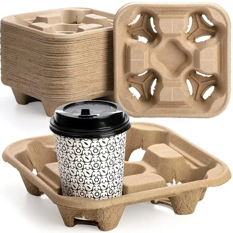 Wholesale Hot Coffee Paper Cups Single Wall Disposable cup with Lid and Kraft Material