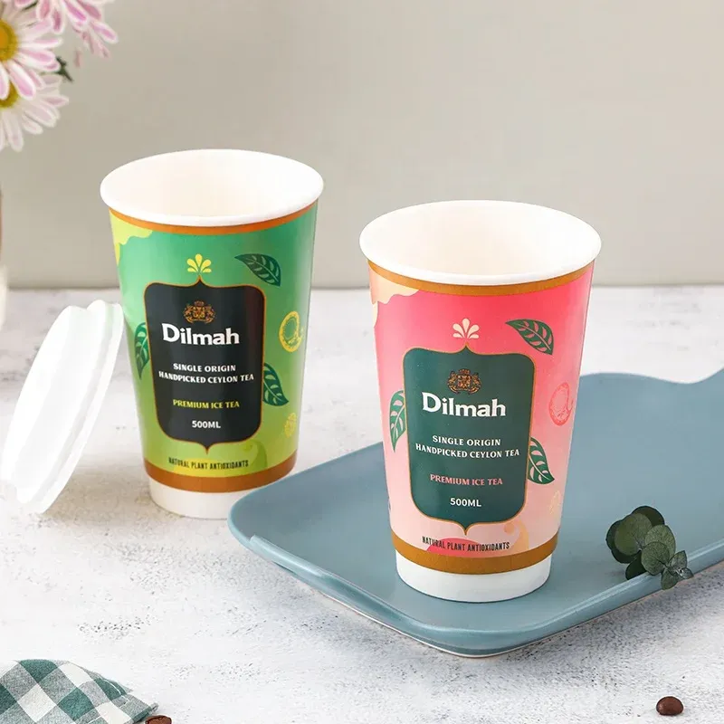 Paper Cup Manufacturers Single Wall Takeaway Custom Coffee Paper Cup With Sleeves