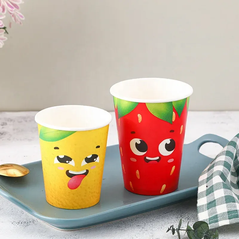 Paper Cup Manufacturers Single Wall Takeaway Custom Coffee Paper Cup With Sleeves