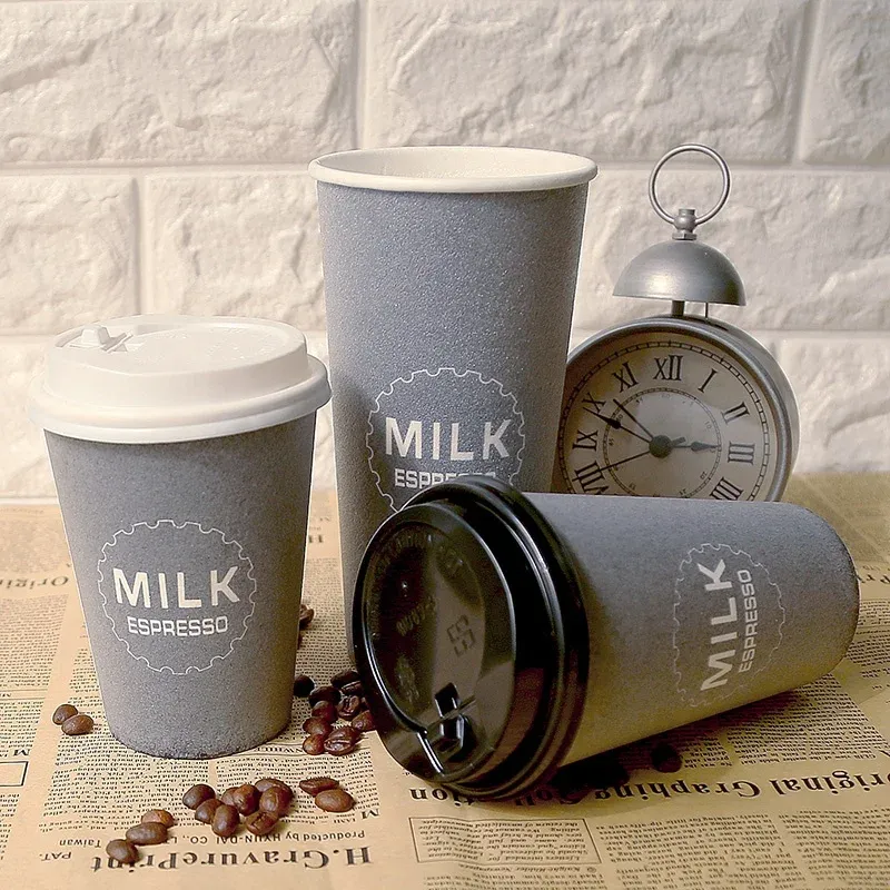 Disposable coffee paper cup Single Wall Coffee Paper Cups for Hot Drink and Milk