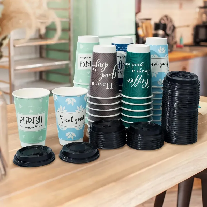 ホットコールドドリンク用のカスタマイズされた印刷シングルウォールテイクアウトコーヒー紙コップ