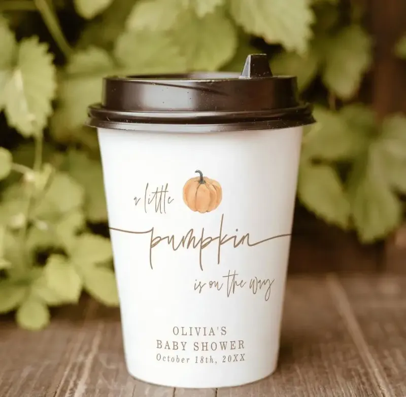 XYJ Paper Cup Single Wall Coffee Cup Various Sizes Takeaway Logo Optional