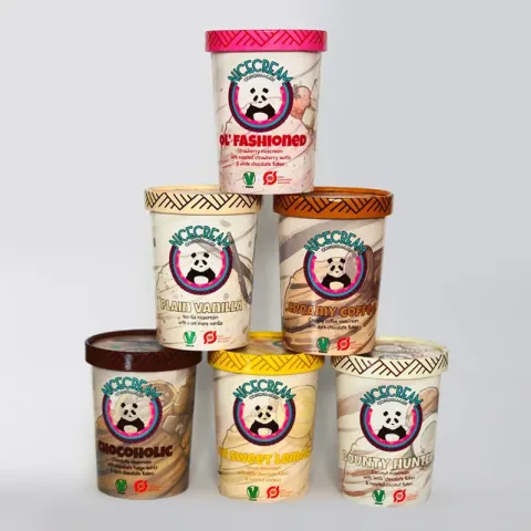 Contenitore per imballaggio gelato tazza di carta tazze per gelato personalizzate
