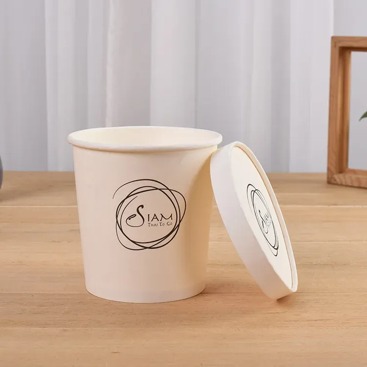 Coppette per gelato di qualità alimentare Coppette per gelato stampate personalizzate Coppette per gelato da asporto