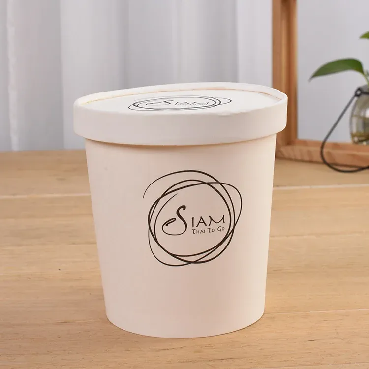 Coppette per gelato di qualità alimentare Coppette per gelato stampate personalizzate Coppette per gelato da asporto