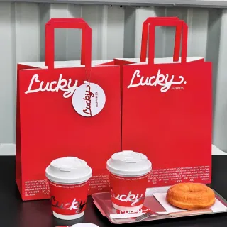 Biodegradable Custom Printed Disposable Paper Bags Takeaway Paper Bag For Hot Drinks