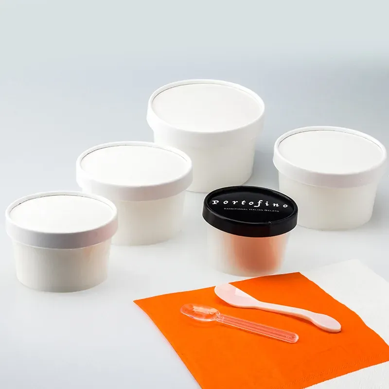 Custom Printed Personal Logo Soup Paper Cups Food & Beverage Packaging Solutions