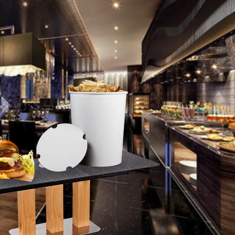 fried chicken paper bucket Food grade OEM oz round packaging buckets