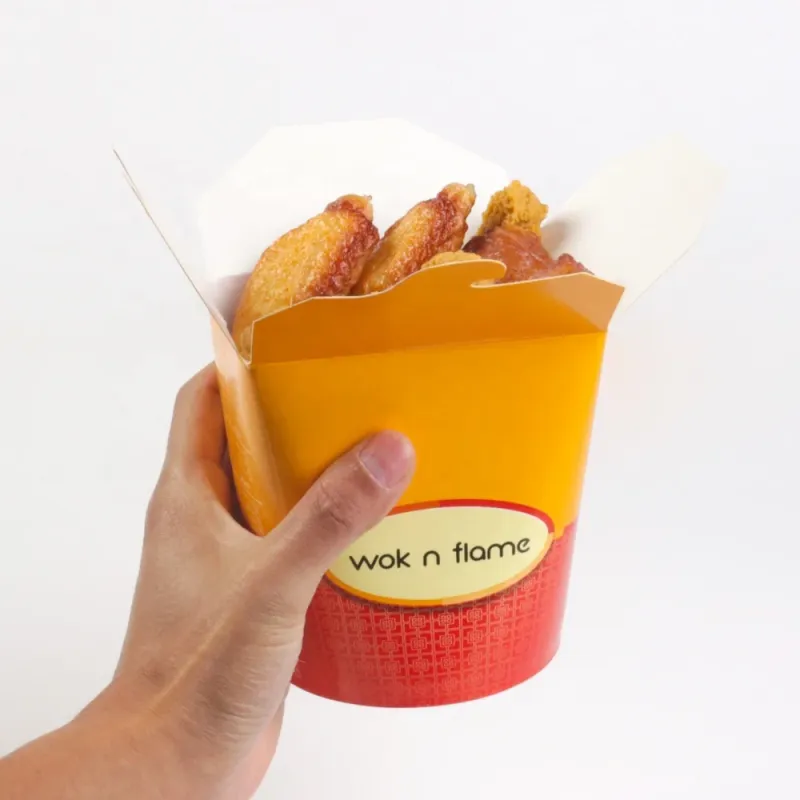 pasta packaging bowl double-sided coated round bottom paper soup bowl for takeaway