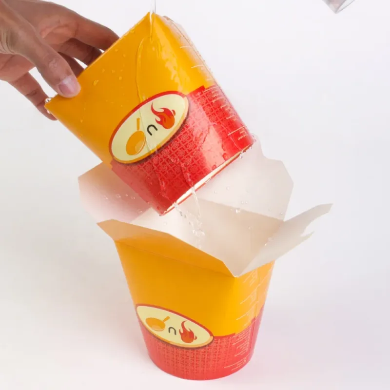 pasta packaging bowl double-sided coated round bottom paper soup bowl for takeaway