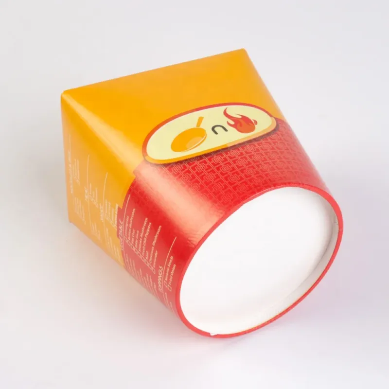 pasta packaging bowl double-sided coated round bottom paper soup bowl for takeaway