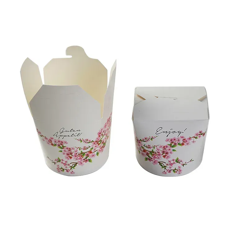 Disposable oz take away noodle box food packaging boxes with customized logo