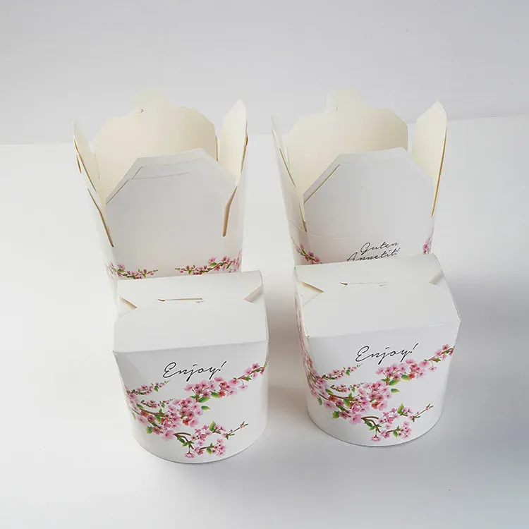 Disposable oz take away noodle box food packaging boxes with customized logo