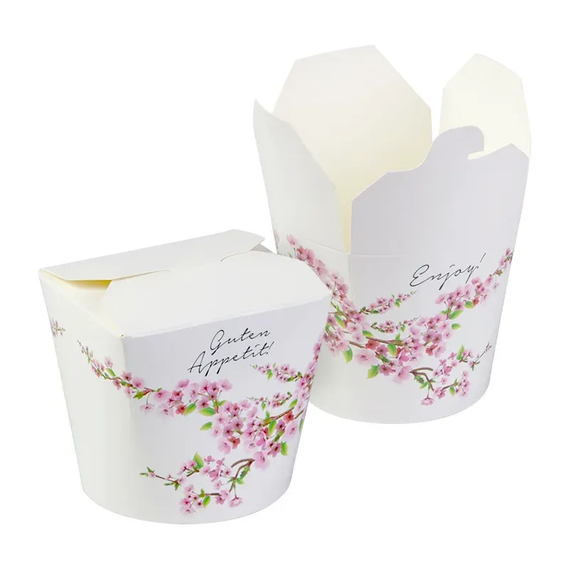 Disposable oz take away noodle box food packaging boxes with customized logo