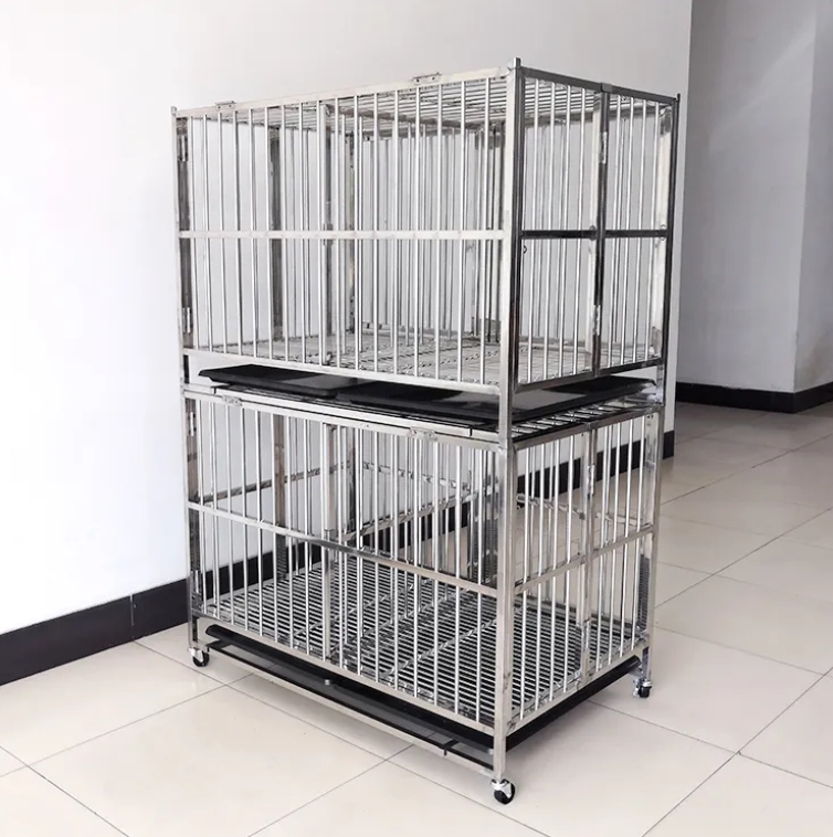 Stainless Steel Dog Boarding Cage