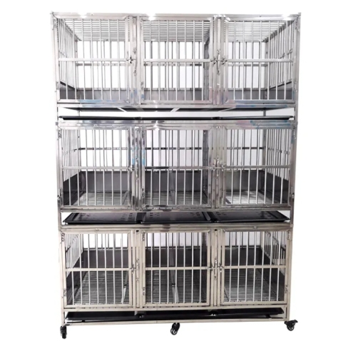 Stainless Steel Dog Boarding Cage