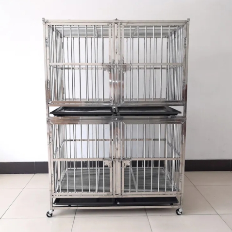 Stainless Steel Dog Boarding Cage