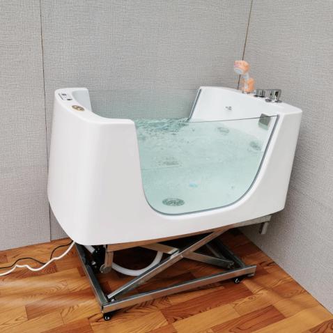Electric Lift Dog Grooming Bathtub