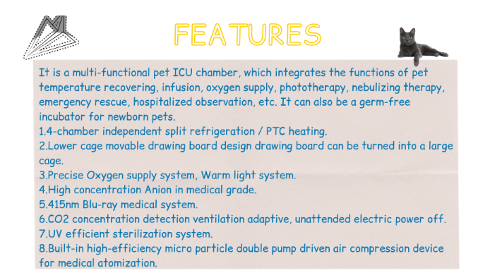 Veterinary ICU Oxygen Cage