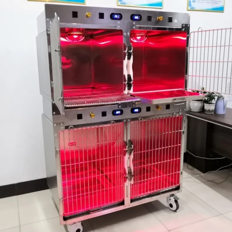 Stainless Steel Animal Oxygen Cage