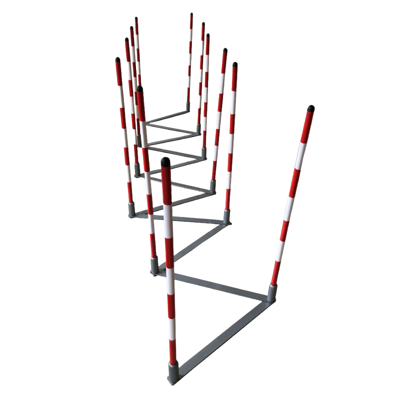 6-pole S weave poles