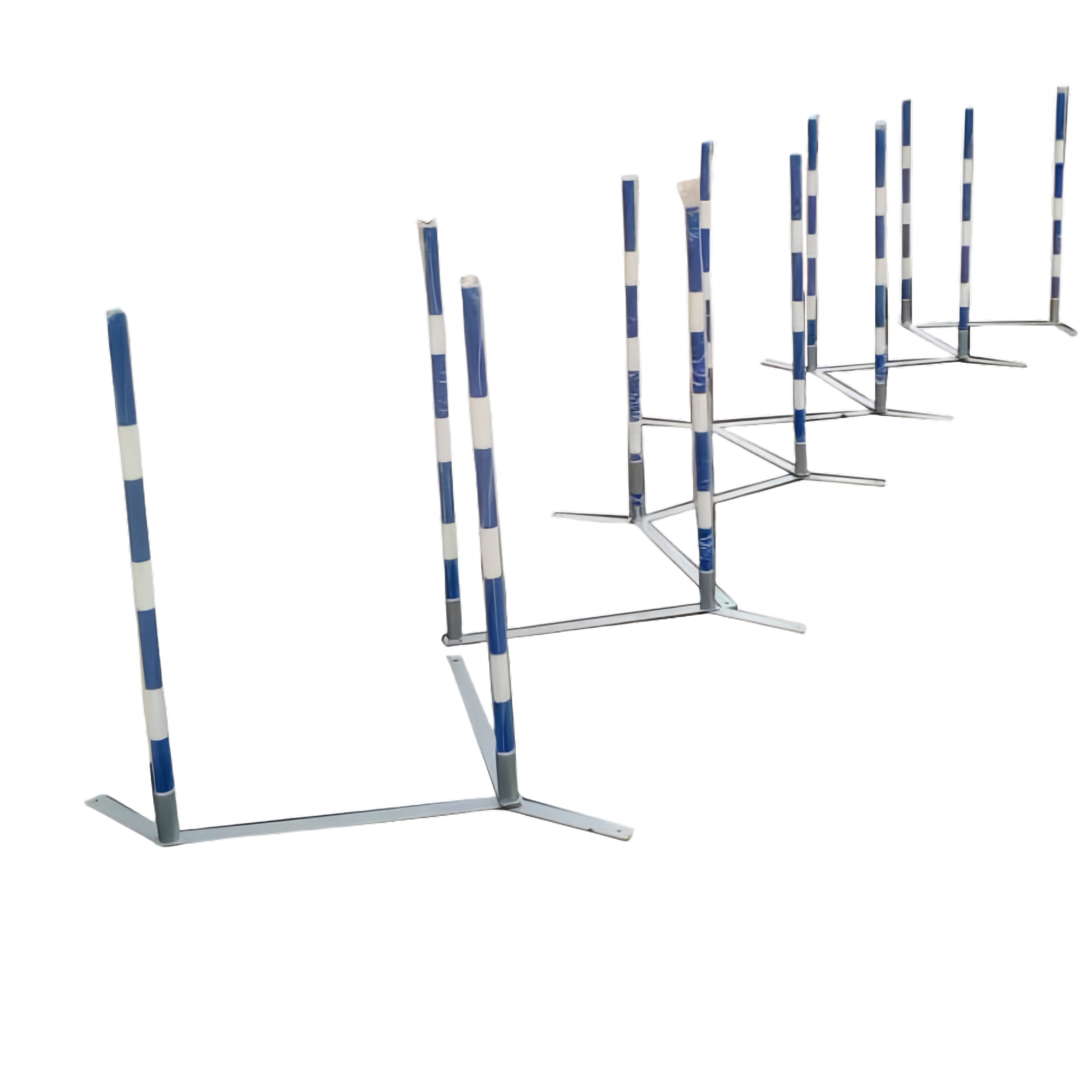 12-pole S weave poles