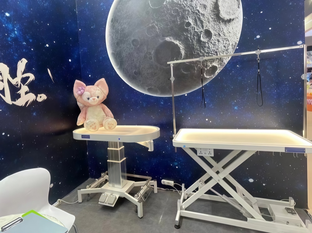 Electric Lift Pet Grooming Table with LED-illuminated Tabletop