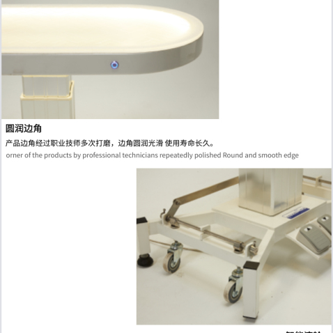 Table de toilettage pour chiens électrique à LED avec plateau de table et système de levage.