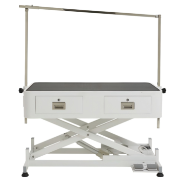 Table de toilettage électrique à levage avec tiroirs