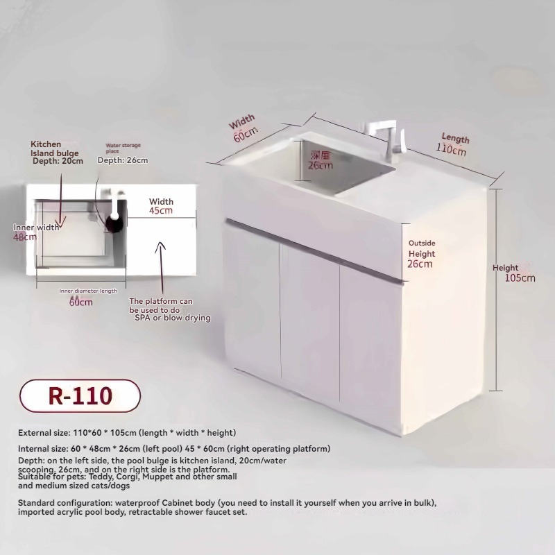 Pet Low Pressure Wash Basin