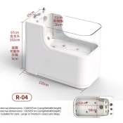 USMILEPET dévoile une baignoire spa spacieuse et riche en fonctionnalités pour chiens – Offrez à votre animal une expérience de bain exceptionnelle.